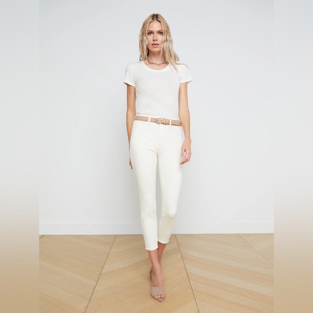 L’Agence Vintage White Skinny Jean